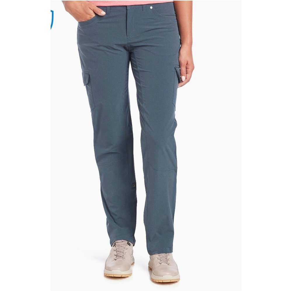 Kuhl Freeflex Roll-Up Pants Mid Rise Relaxed Hiking Travel Water Resistant SZ 6